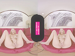 Blonde Teen 18+ Babe Rides Her Sex Toy – Cora Ora, Virtual Reality And Vr Porn