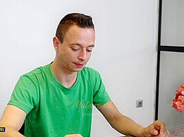 Curvy Gilf Malinda Gets Fucked By Her Step-Grandson And Let Him Cum All Over Her Saggy Tits